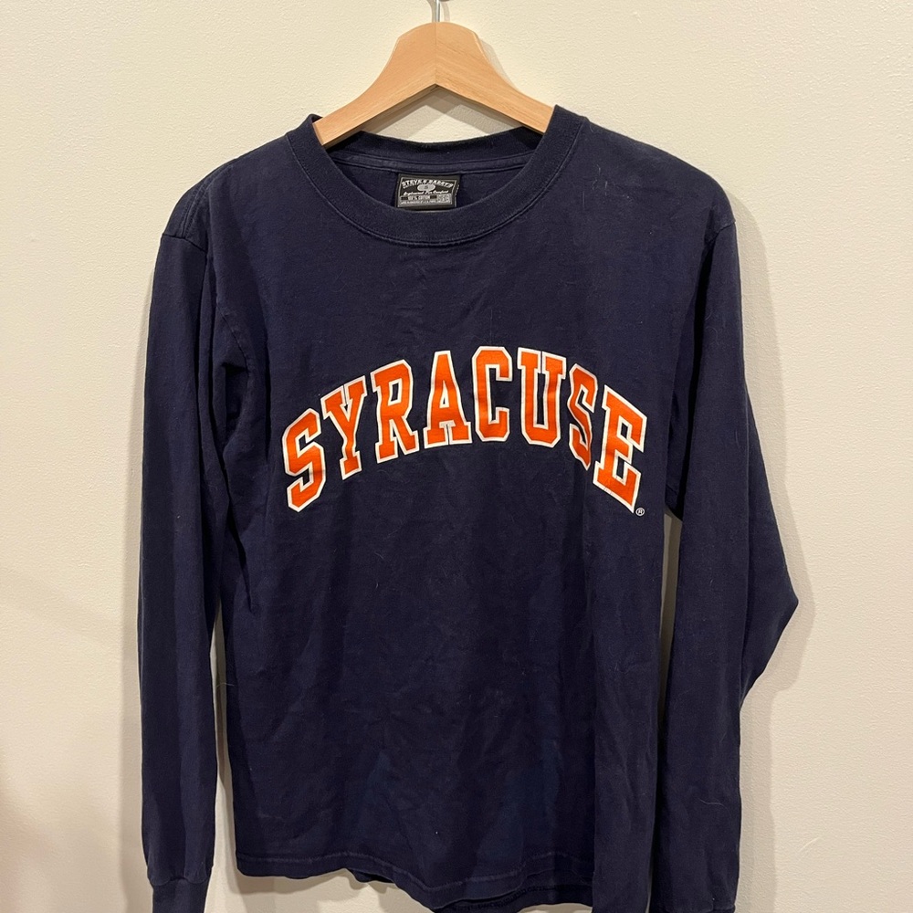 Steve & Barry's Blue and Orange Syracuse Long Sleeve Tee